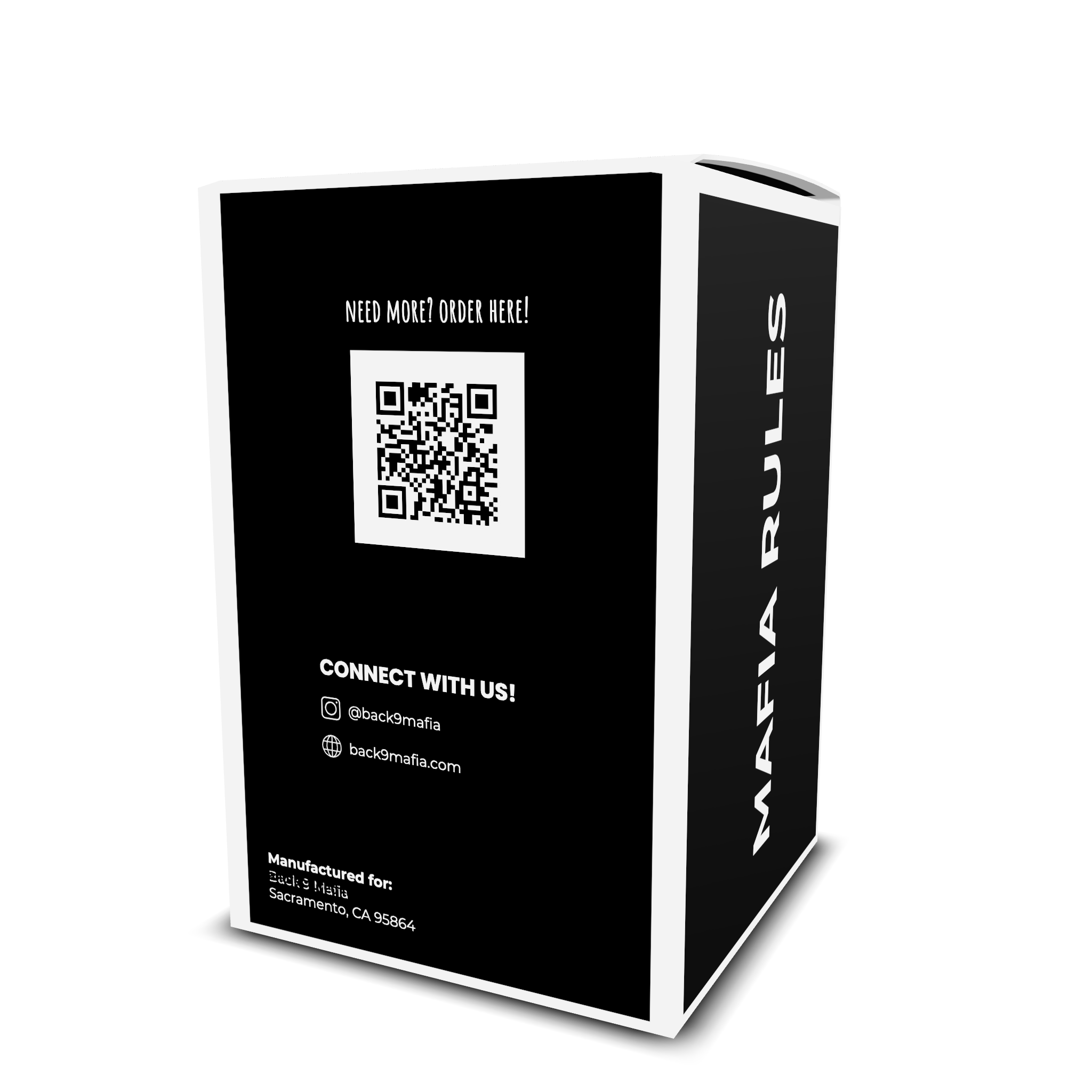 Back 9 Mafia Coffee Pods Original Roast - reverse of the pod packaging