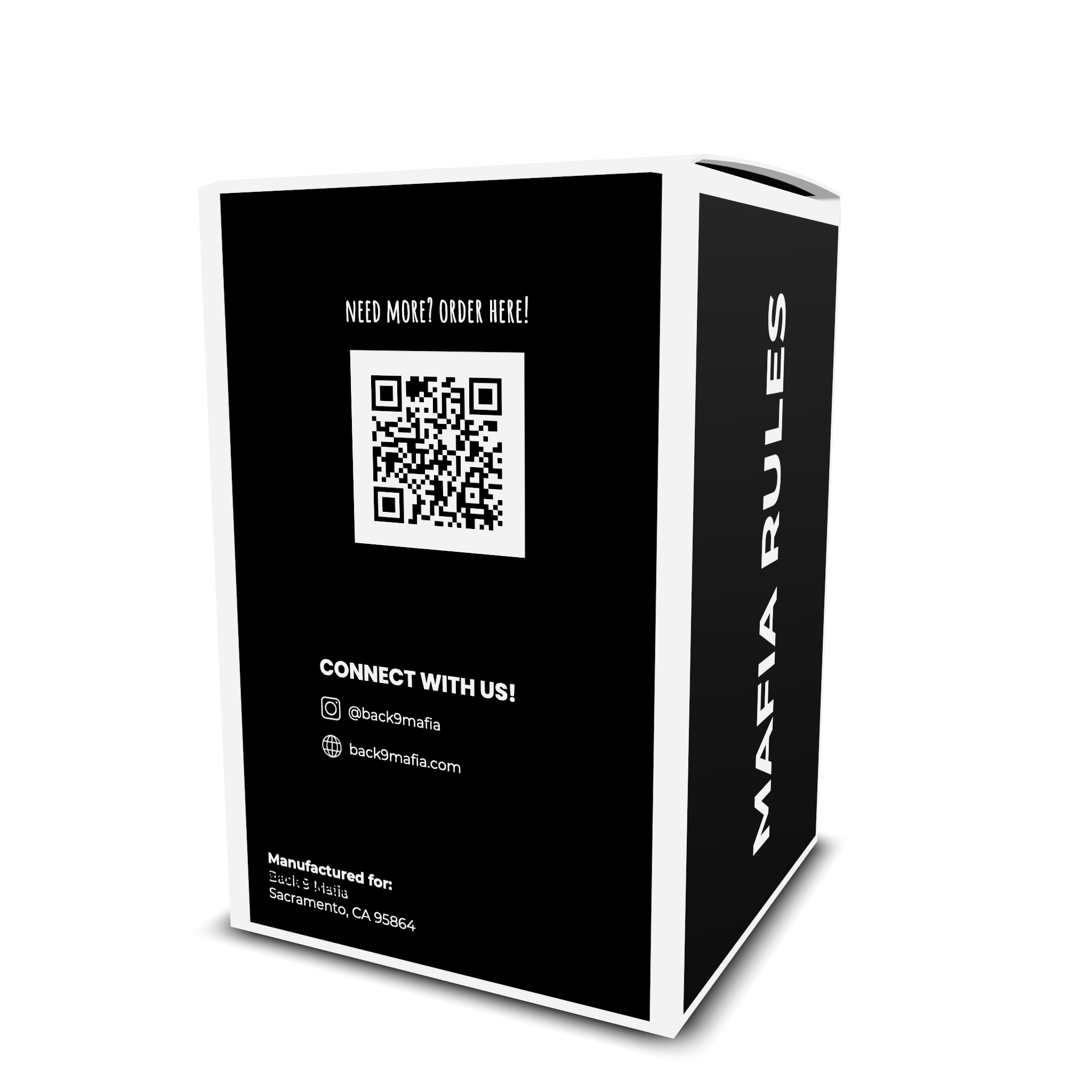 Back 9 Mafia Coffee Pods Light Roast - reverse of the pod packaging