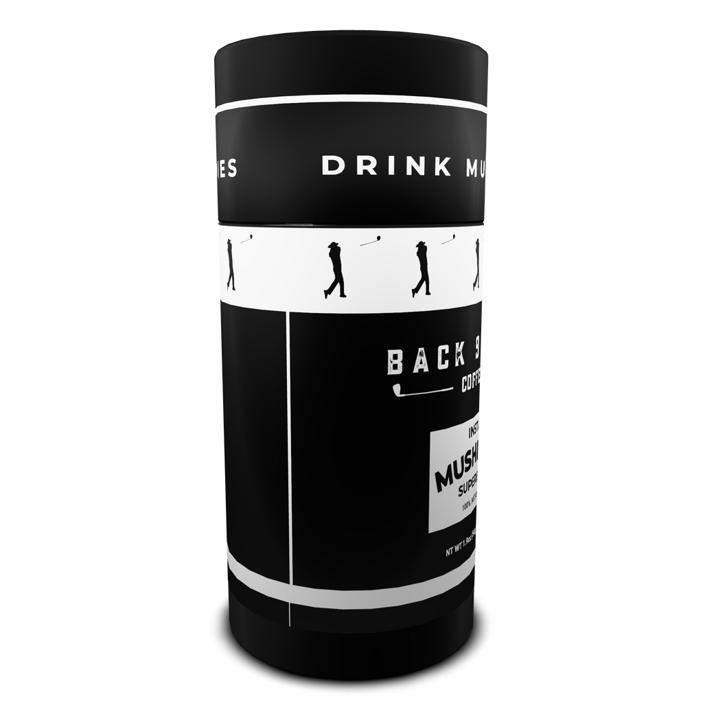 Recovery Mushroom Instant - 54 g tub of instant mushroom coffee in Back 9 Mafia packaging