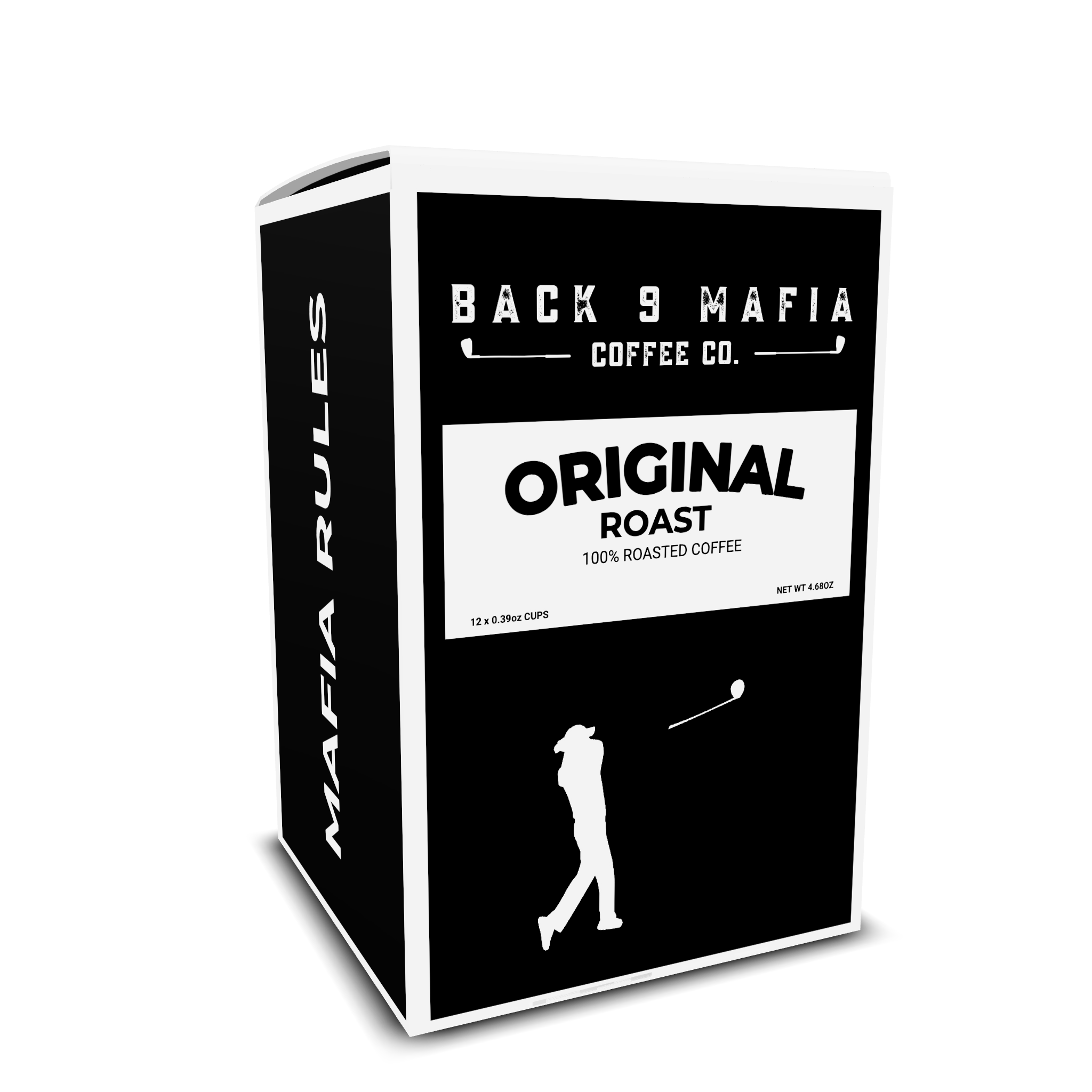 Back 9 Mafia Coffee Pods Original Roast - single-serve pods in Back 9 Mafia packaging