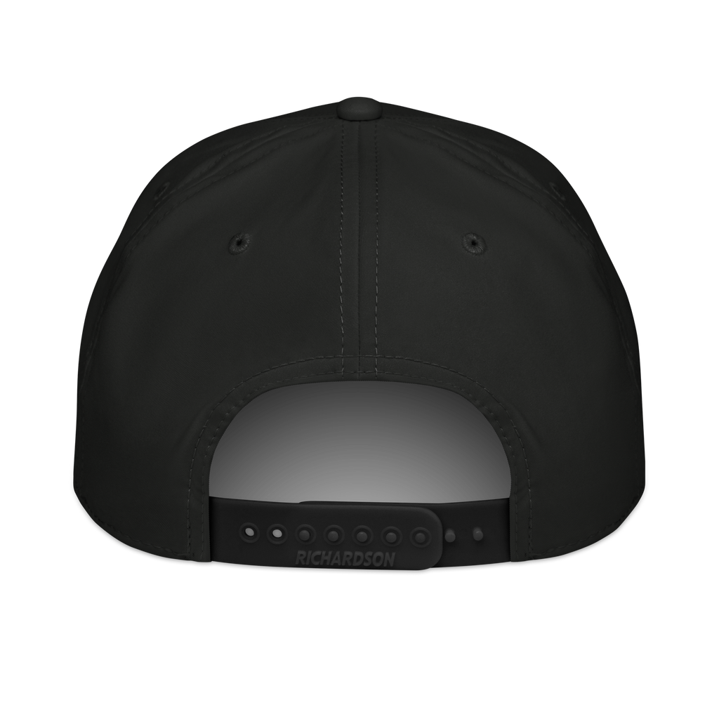 Mafia Rope Hat in black, back — snapback closure