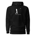 Mafia Hoodie in black with the club-throw mark printed on the chest