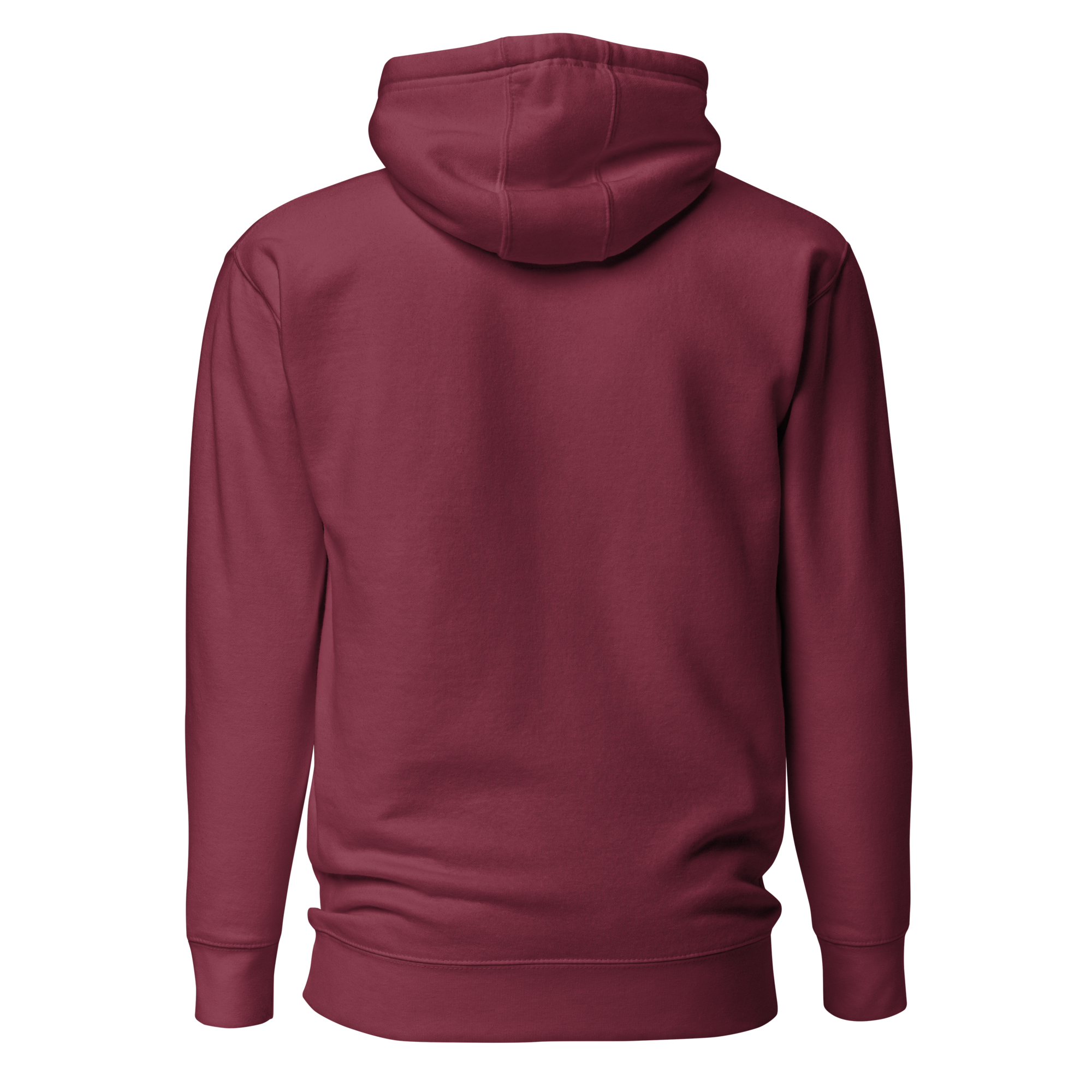 Mafia Hoodie in maroon, back