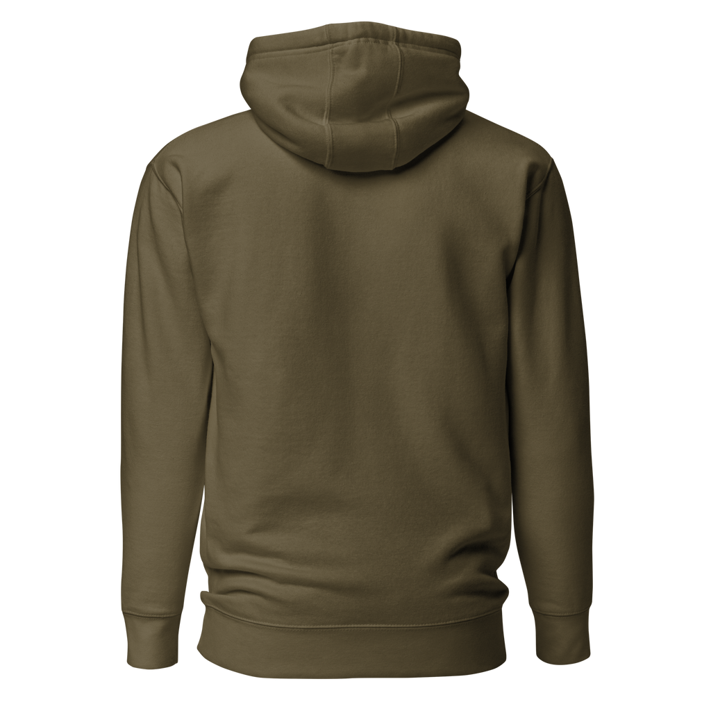 Mafia Hoodie in military green, back