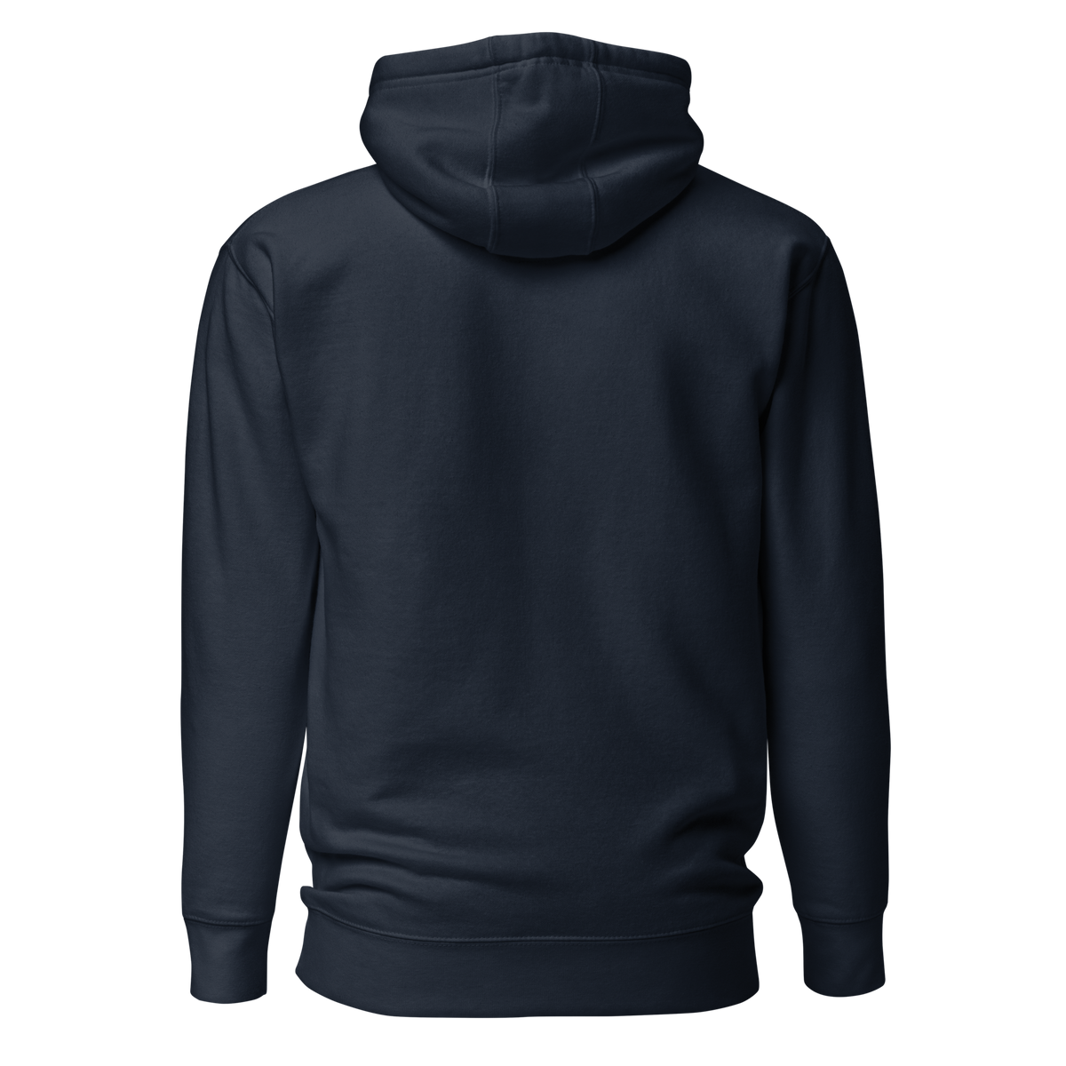 Mafia Hoodie in navy blazer, back