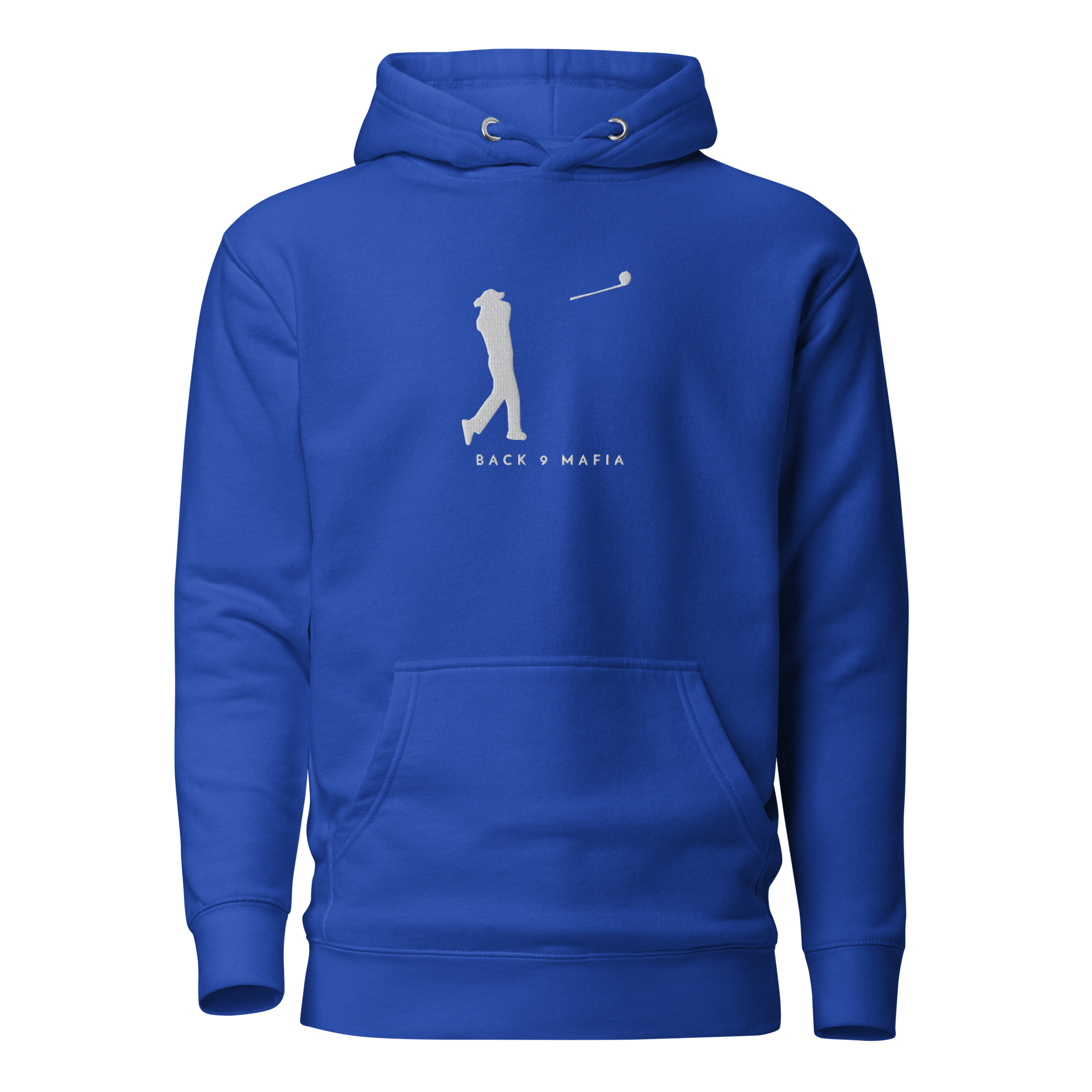 Mafia Hoodie in team royal, embroidered chest mark