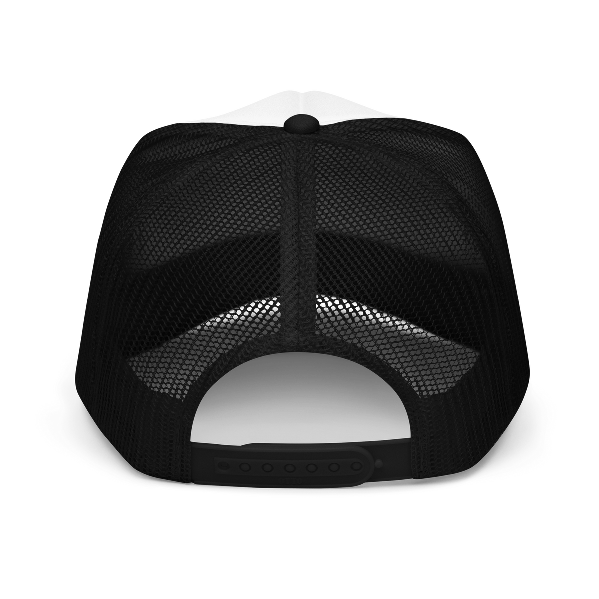 Mafia Foam Trucker in black and white, back