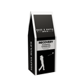Back of the Recovery Mushroom Superblend box - QR code, @back9mafia and back9mafia.com