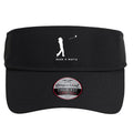 Mafia Visor in black, front — UPF 50+ with the golfer mark