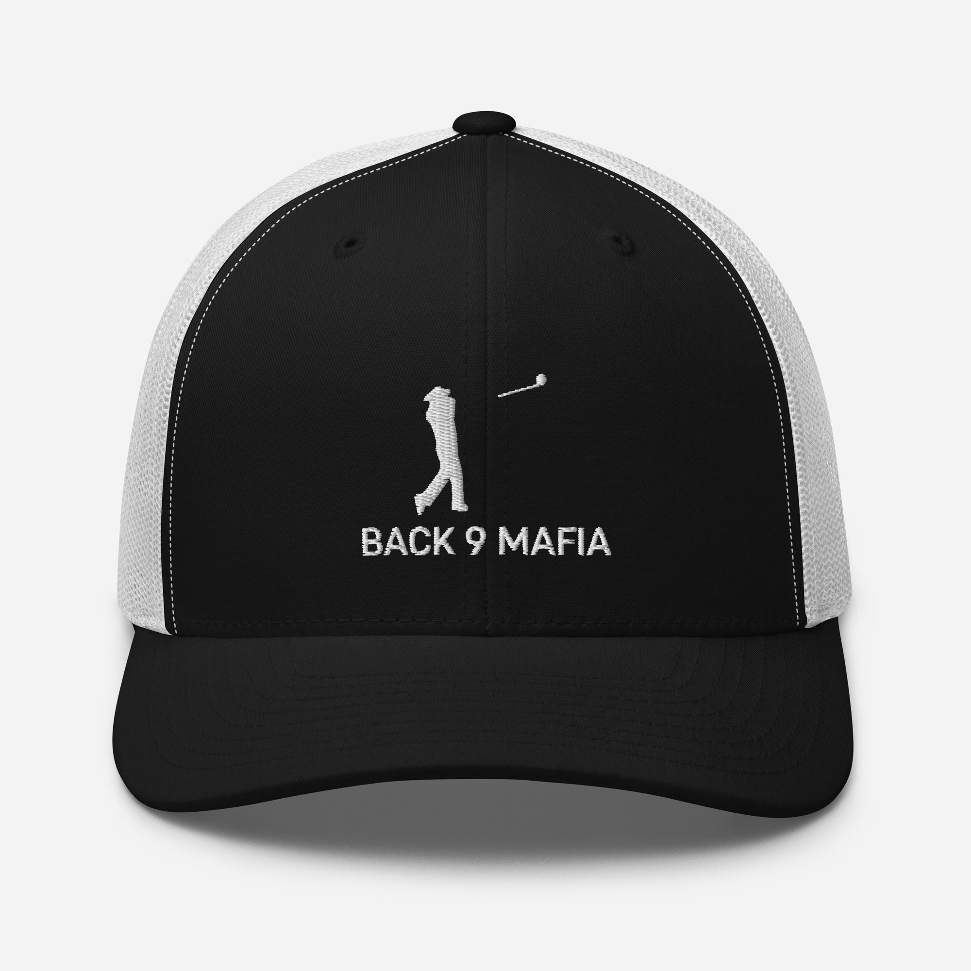 Mafia Trucker in black and white, front