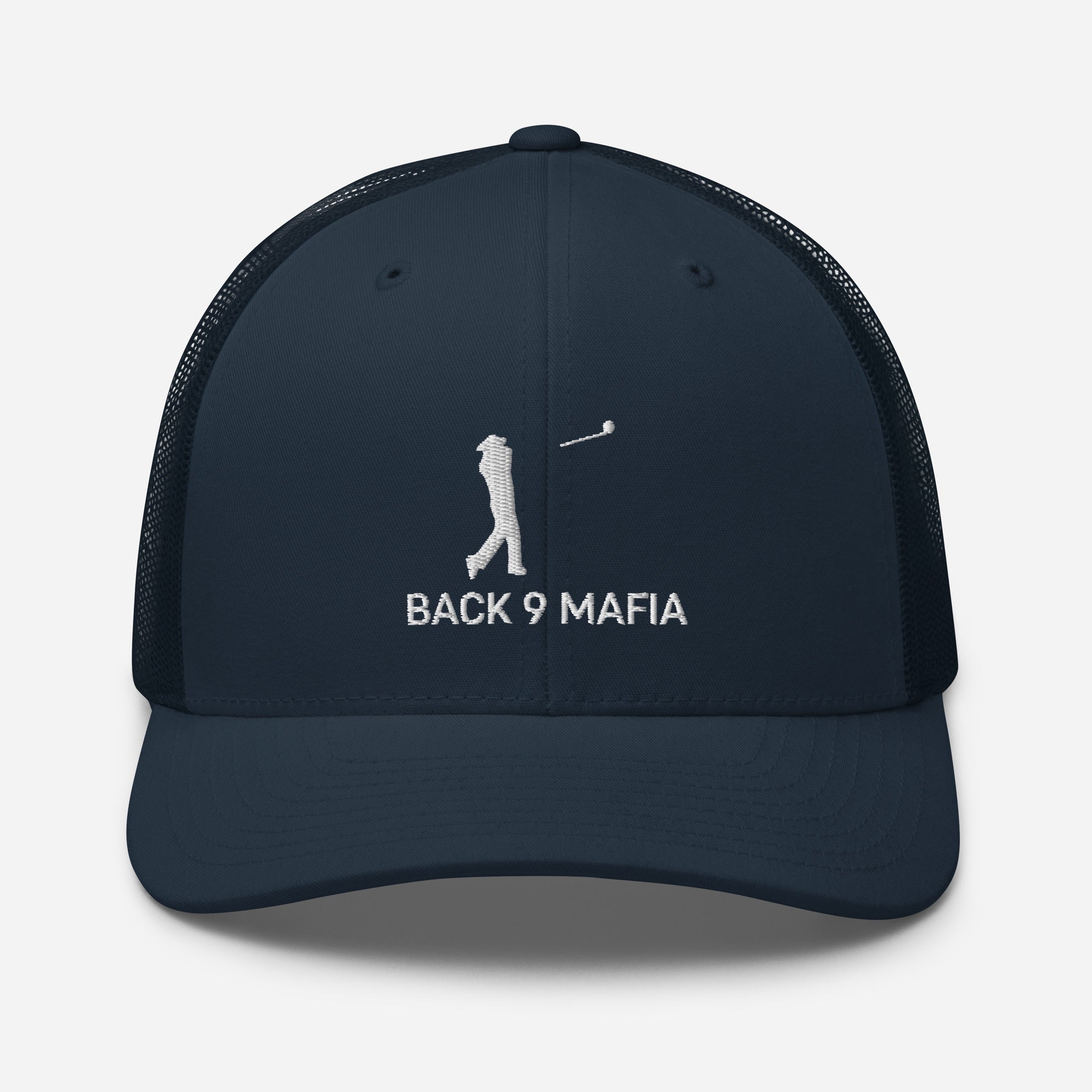 Mafia Trucker in navy, front
