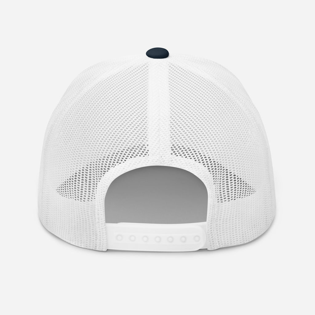 Mafia Trucker in navy and white, back